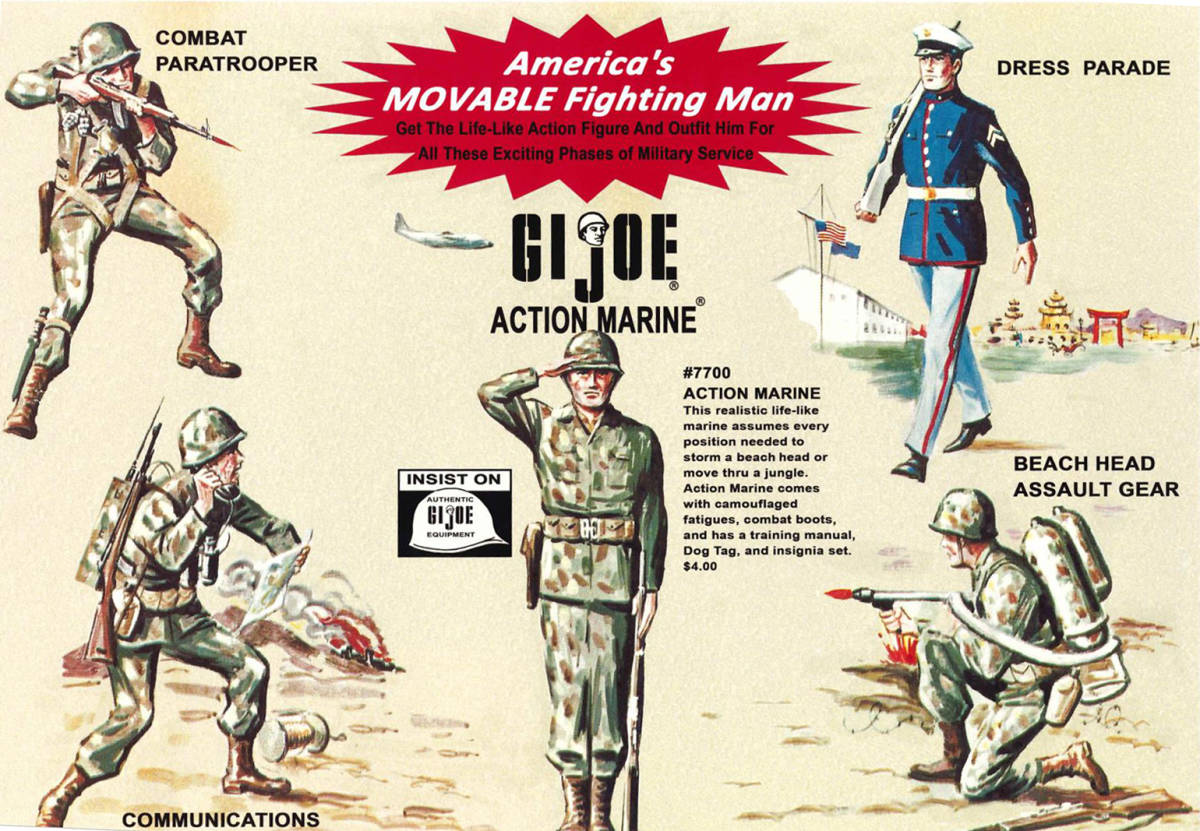 GI Joe 1964 Action Marine Sailor 店頭用ポスター（リプリント版）A3　サイズ　2枚セット　即決