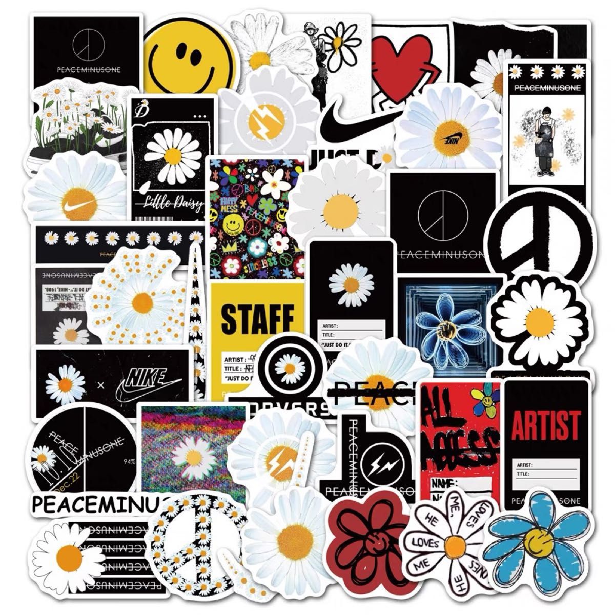 86%OFF!】 PEACEMINUSONEステッカーセット セール中 mandhucollege.edu.mv