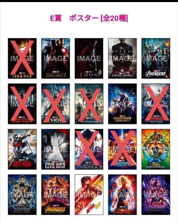 マーベルHAPPYくじ ポスター アクリルスタンド ハッピーくじ marvel 新