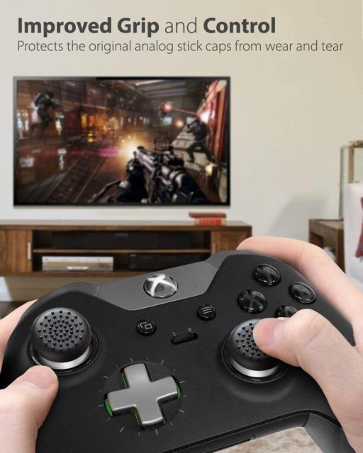 [ быстрое решение ] аналог палочка защитный корпус джойстик покрытие assist колпак Xbox One | Xbox One X [ черный 4 шт. комплект ]