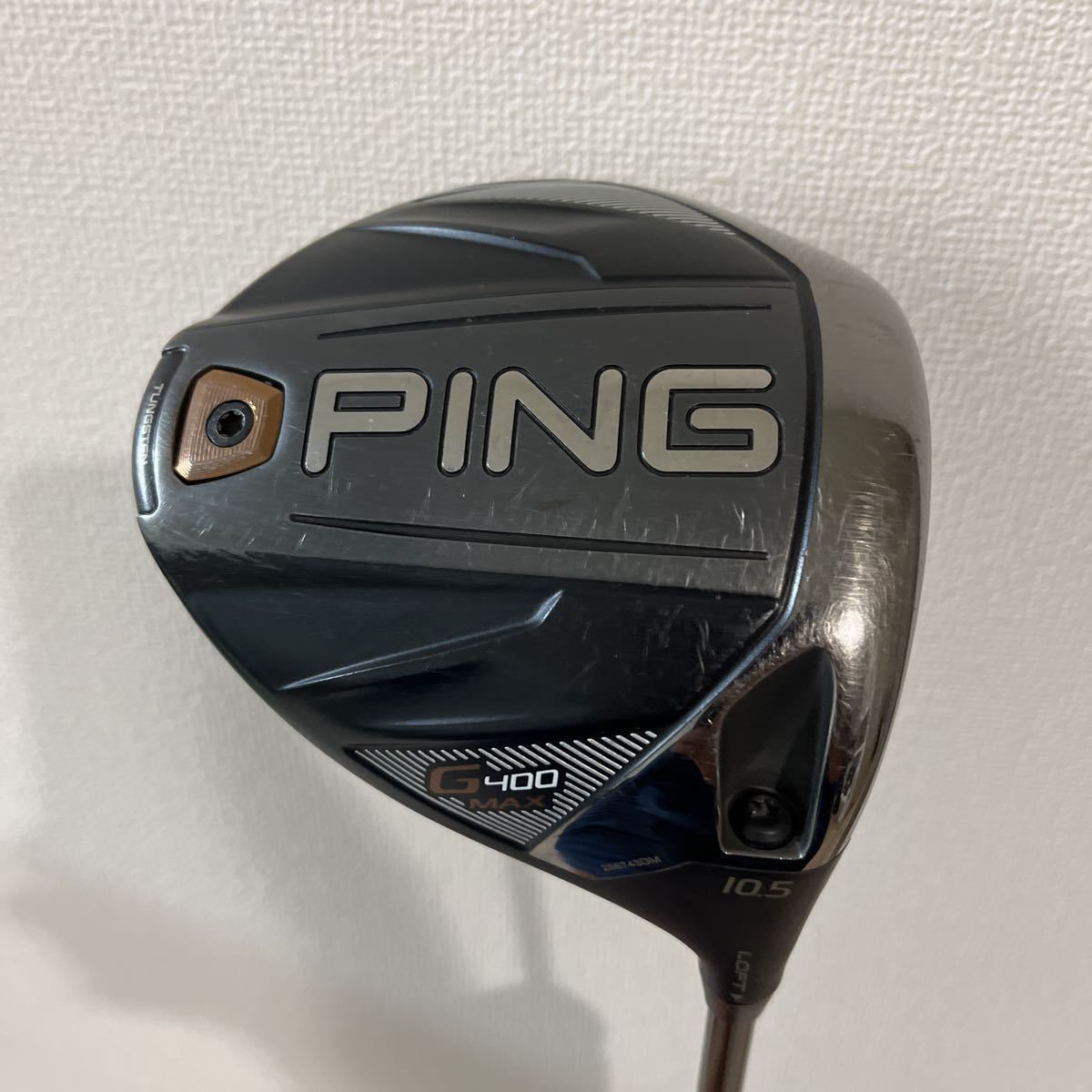 即納定番 PING G400 MAX ドライバー 10.5° 純正シャフト付き Ai1MF