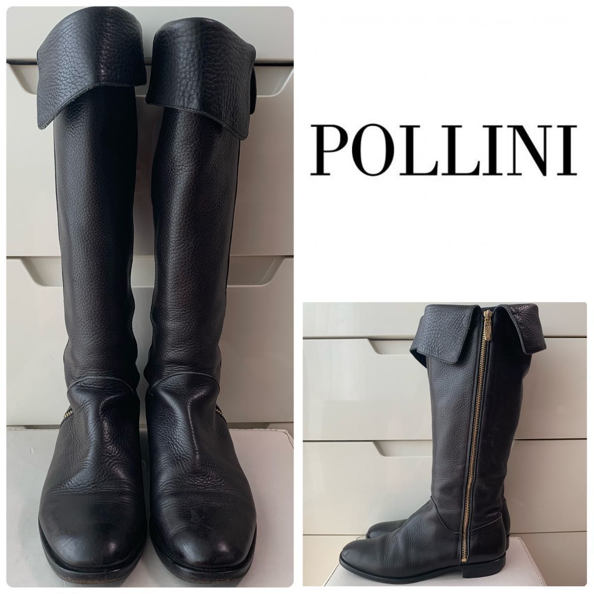 ✨日本最安価格✨ イタリア製 ポリーニ ロングブーツ 美品です www.m