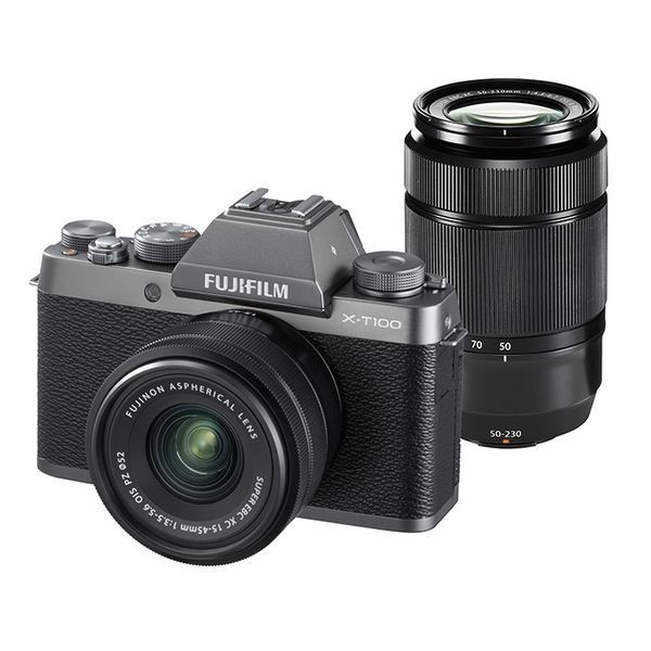 オリジナル FUJIFILM 美品 １年保証 中古 X-T100 ダークシルバー II