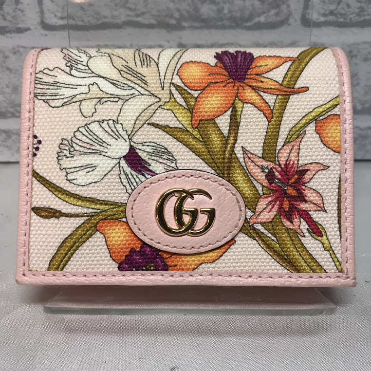 ★人気ブランド★ ★最終値下げ★ ★ブランド品★ GUCCI グッチ ミニウォレット LIMITED EDITION 花柄 GG ピンク_画像2