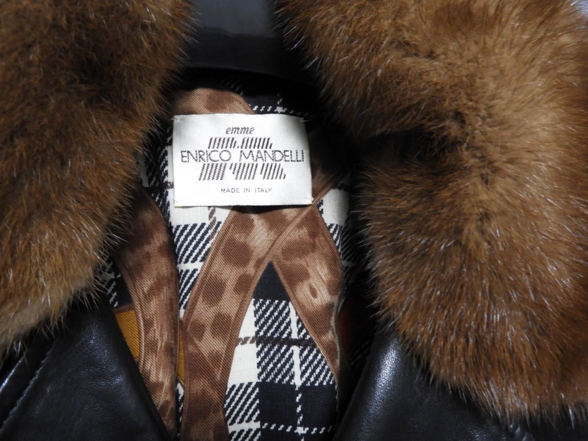 ビンテージ ENRICO MANDELLI エンリコマンデッリ レザー ビンテージ ENRICO MANDELLI エンリコマンデッリ レザー