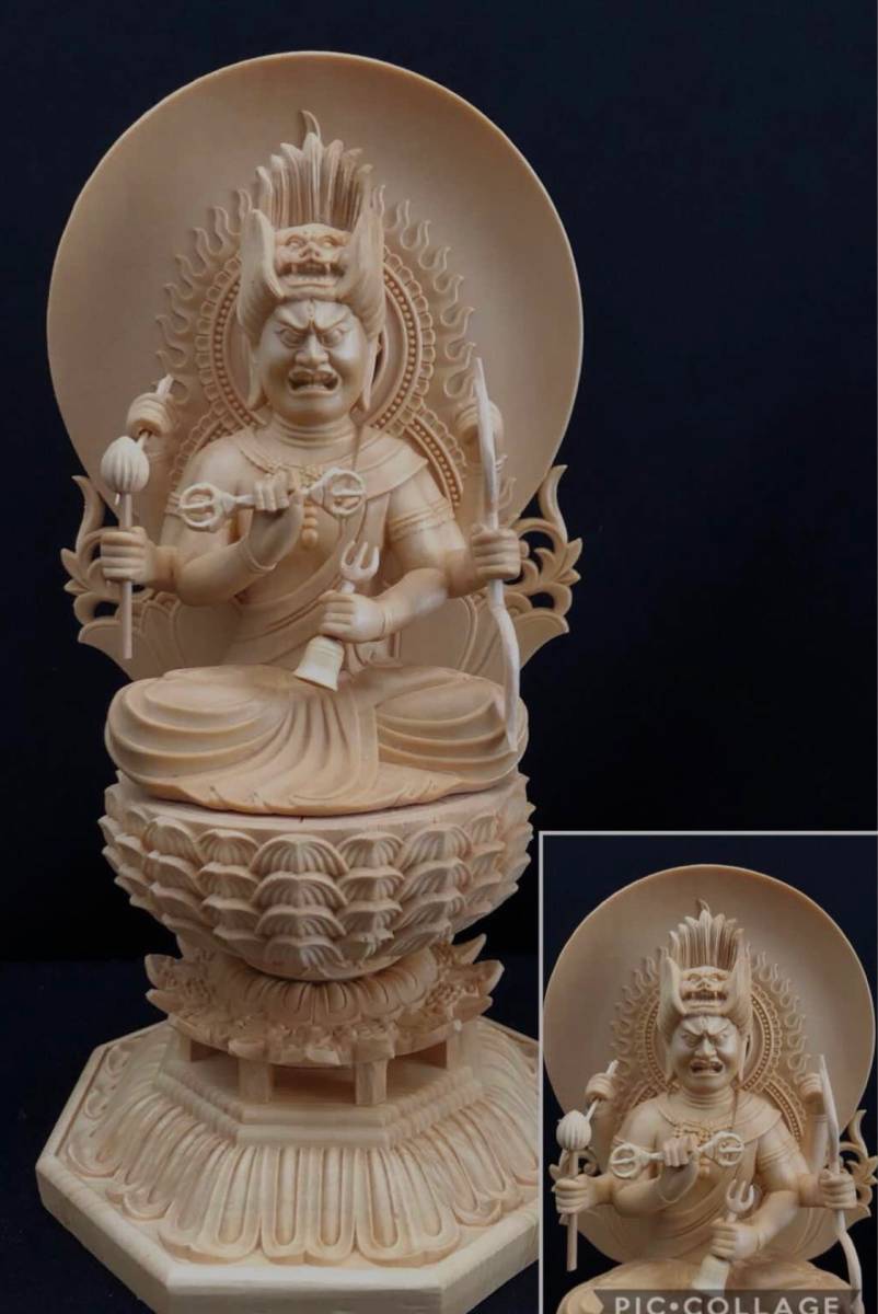 最高級品 総檜材 仏教工芸品 木彫仏教 精密彫刻 極上品 仏師で仕上げ