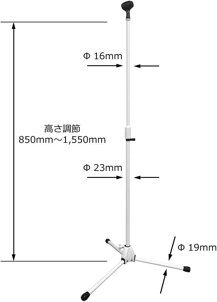 ホワイト 1本 マイクスタンドのみ KC マイクスタンド ストレート MCS-4400/WH ホワイト (ソフトケース、マイクホル_画像8
