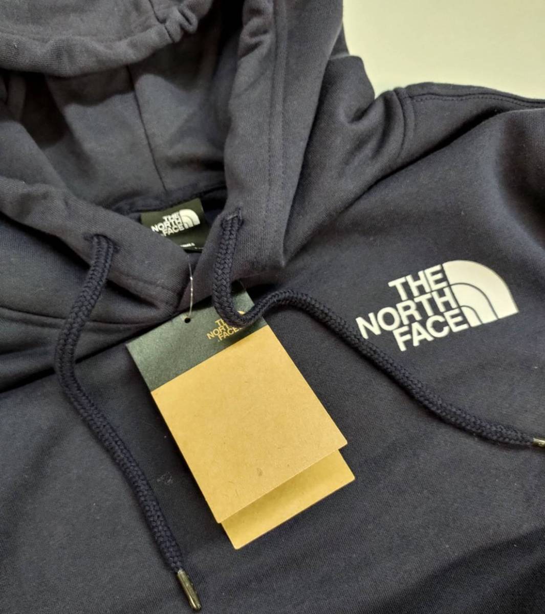 ノースフェイス メンズ パーカー US:S 裏起毛 ネイビー プルオーバー 長袖 The North Face Box NSE Pullover Hoodie Navy_画像7