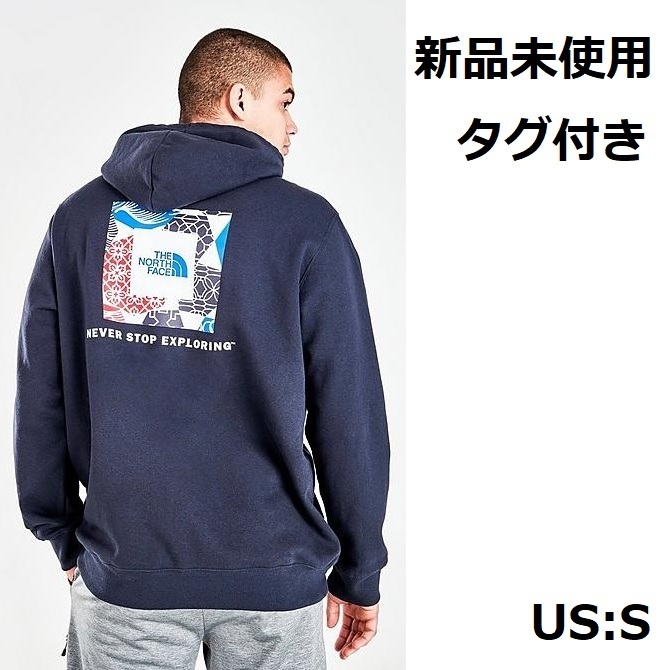 福袋 US:S パーカー メンズ ノースフェイス 裏起毛 Navy Hoodie