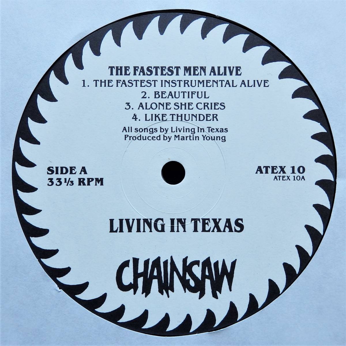 【1985年2nd/UKオリジナル盤/ゴス＆ネオサイケ＆ポストパンク】 LIVING IN TEXAS / The Fastest Men Alive_※白インナースリーヴは撮影用です。