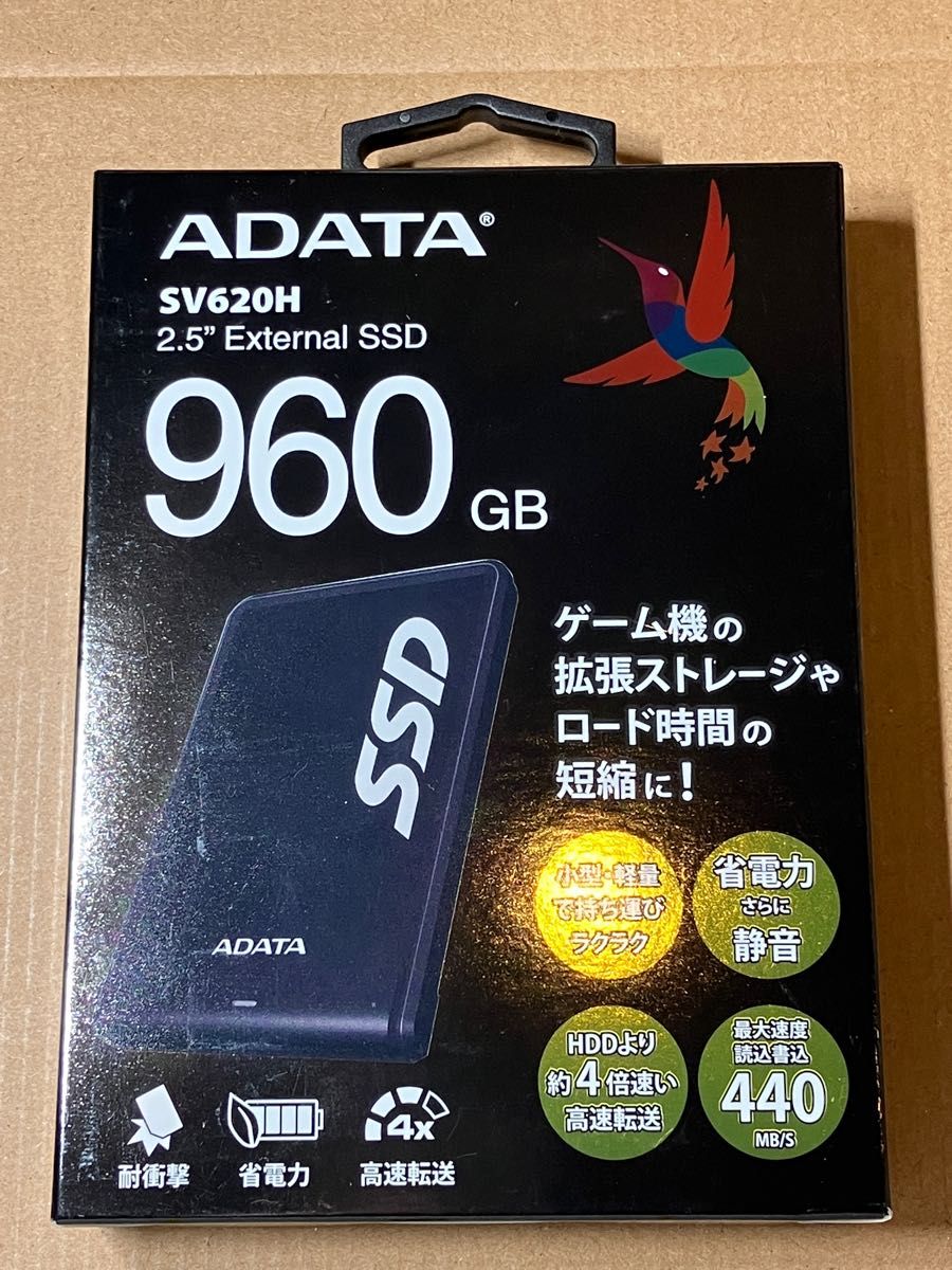 A-DATA 外付SSD 960GB SV300 ネイビー-
