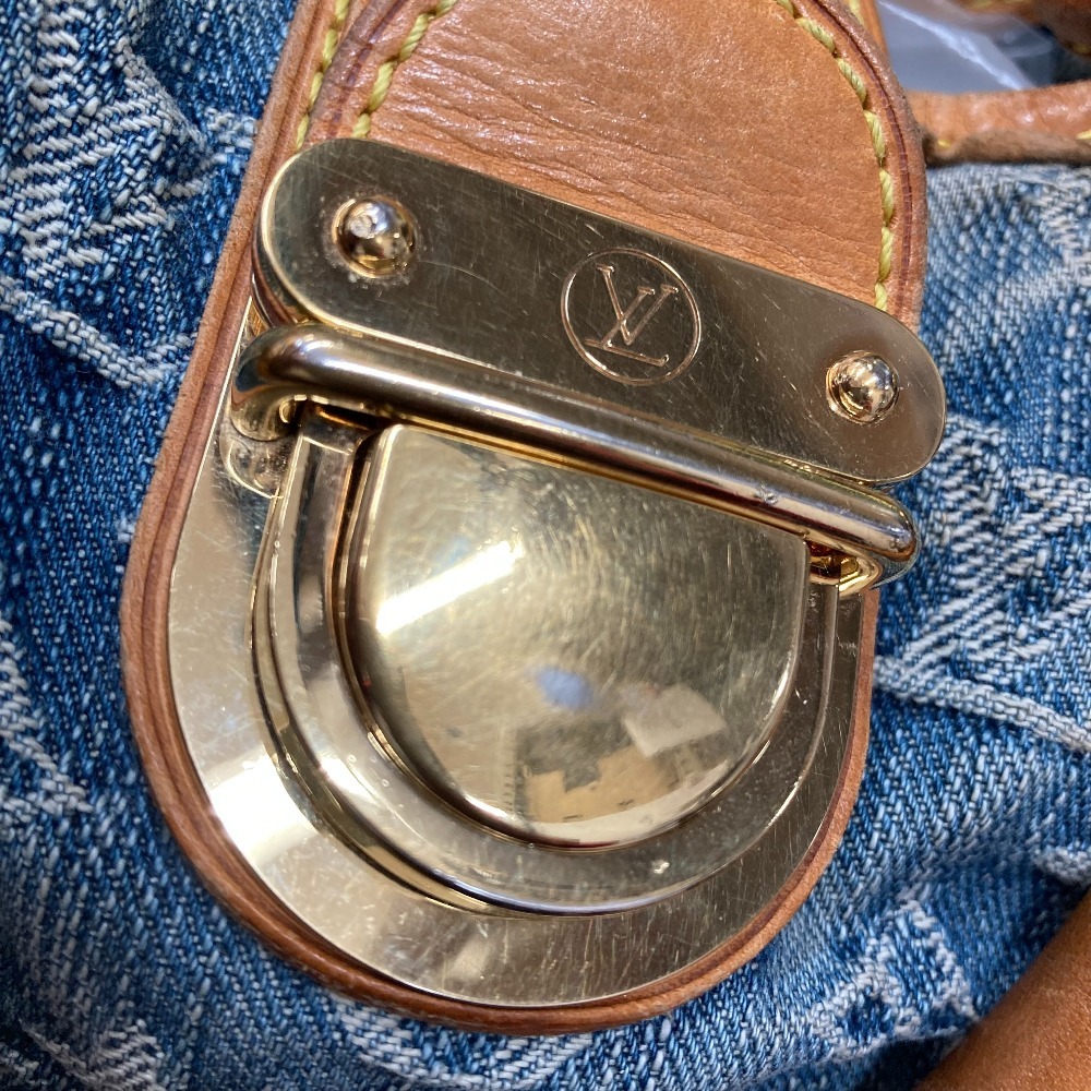 □□ LOUIS VUITTON ルイヴィトン デニム プリーティ M95020 ブルー 傷