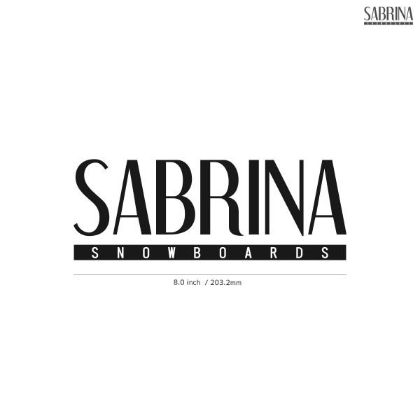 【SABRINA】サブリナ★02★ダイカットステッカー★切抜きステッカー★JPN3★8.0インチ★20.3cm_画像1