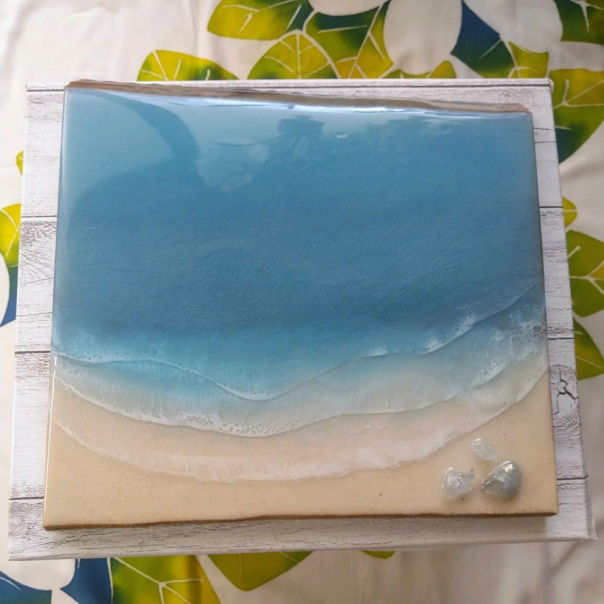 売りつくしセール！『okinawaの海を感じる』朱利桜 beachレジンアート