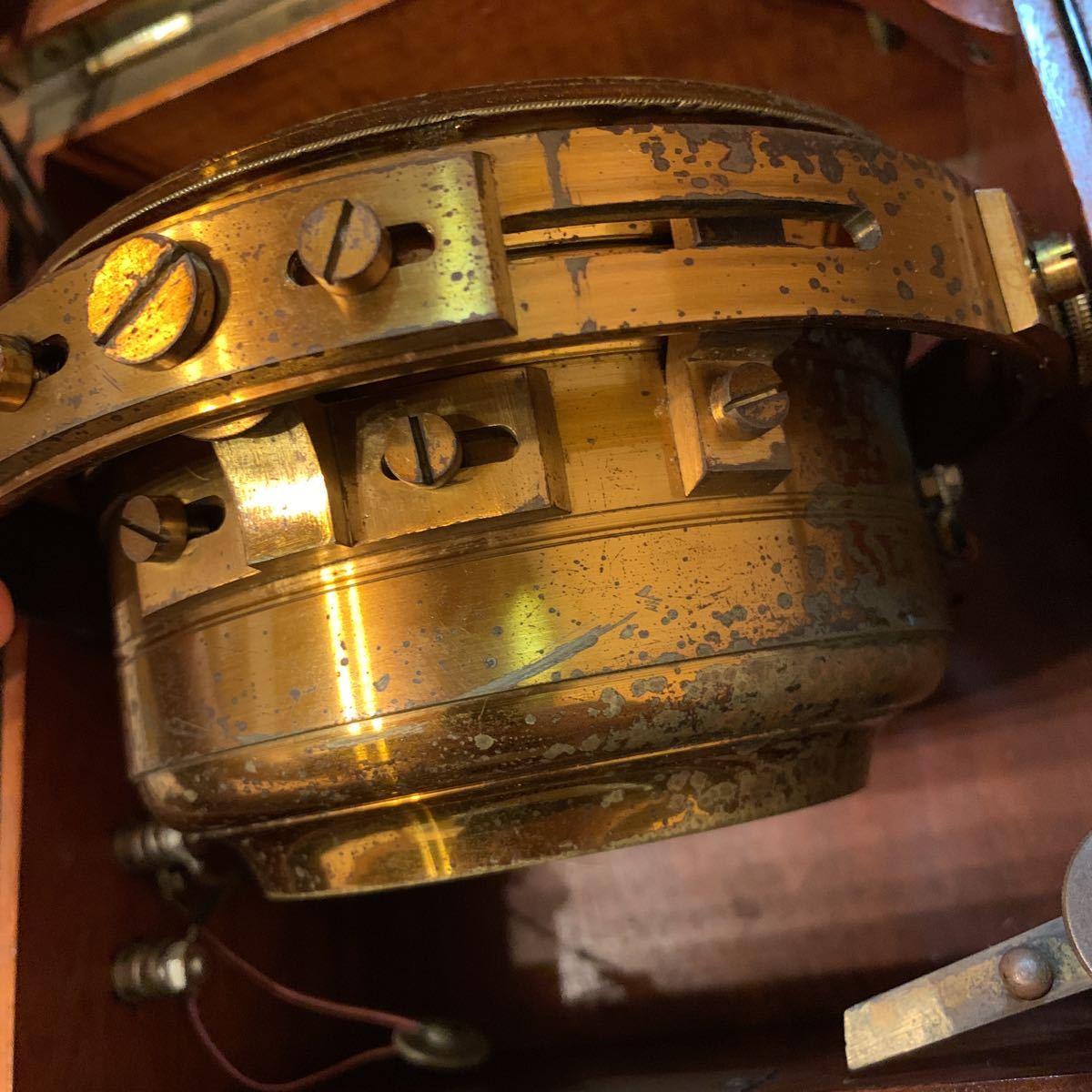 希少 マリンクロノメーター イギリス 英国製  RUSSELL SLIVERPOOL 船舶コレクター 時計 アンティーク ラッセル社 ヴィンテージ 船時計の画像4