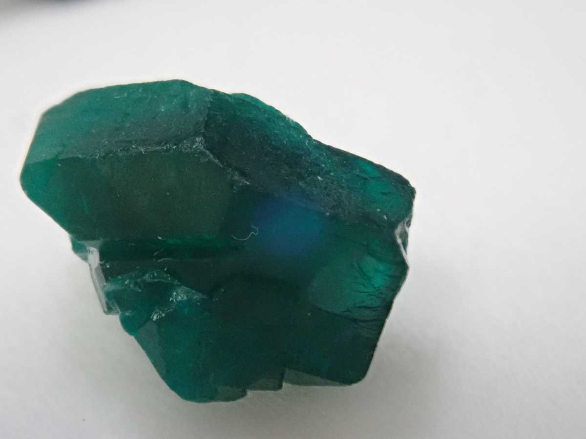 ダイオプテーズ(翠銅鉱) 単結晶 宝石鉱物標本-