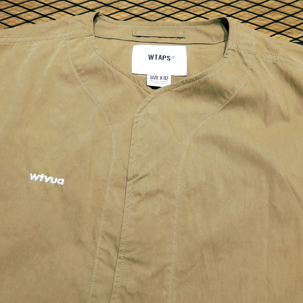 WTAPS 22SS SCOUT/LS/NYCO.TUSSAH 221WVDT-SHM04 ダブルタップス スカウト クロスボーン ロングスリーブシャツ ベージュ 長袖_画像3