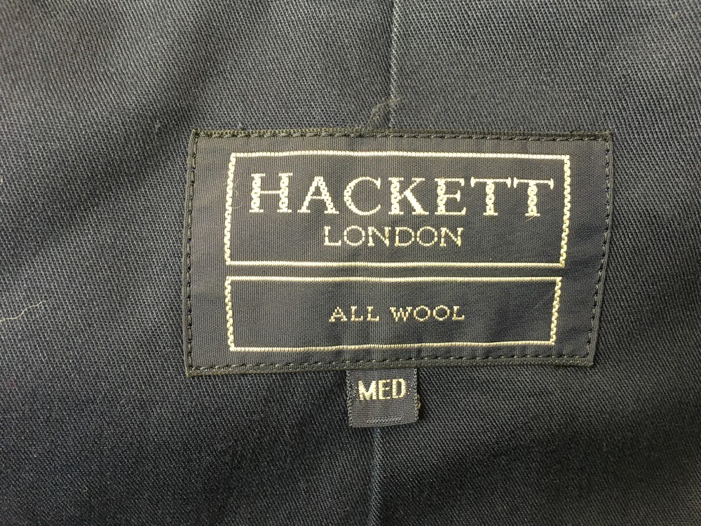 HACKETT LONDON ハケットロンドン メルトンウールコート 日本製 サイズ：M カラー：ブラック_画像4