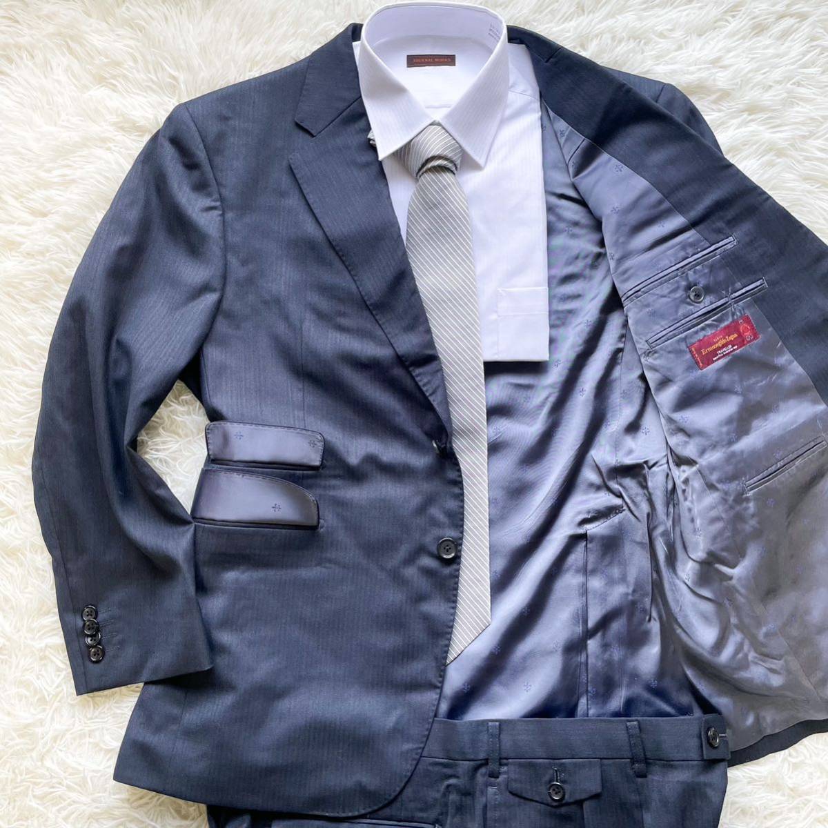 XXL相当 エルメネジルドゼニア セットアップ ErmenegildoZegna スーツ