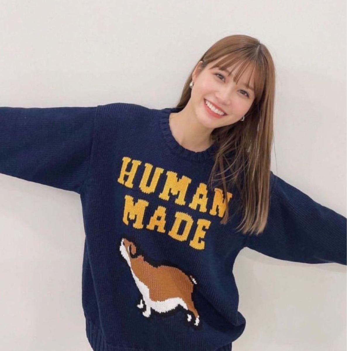 HUMAN MADE ニット セーター navy/dog|Yahoo!フリマ(旧PayPay HUMAN MADE ニット セーター navy/dog|Yahoo!フリマ(旧PayPay