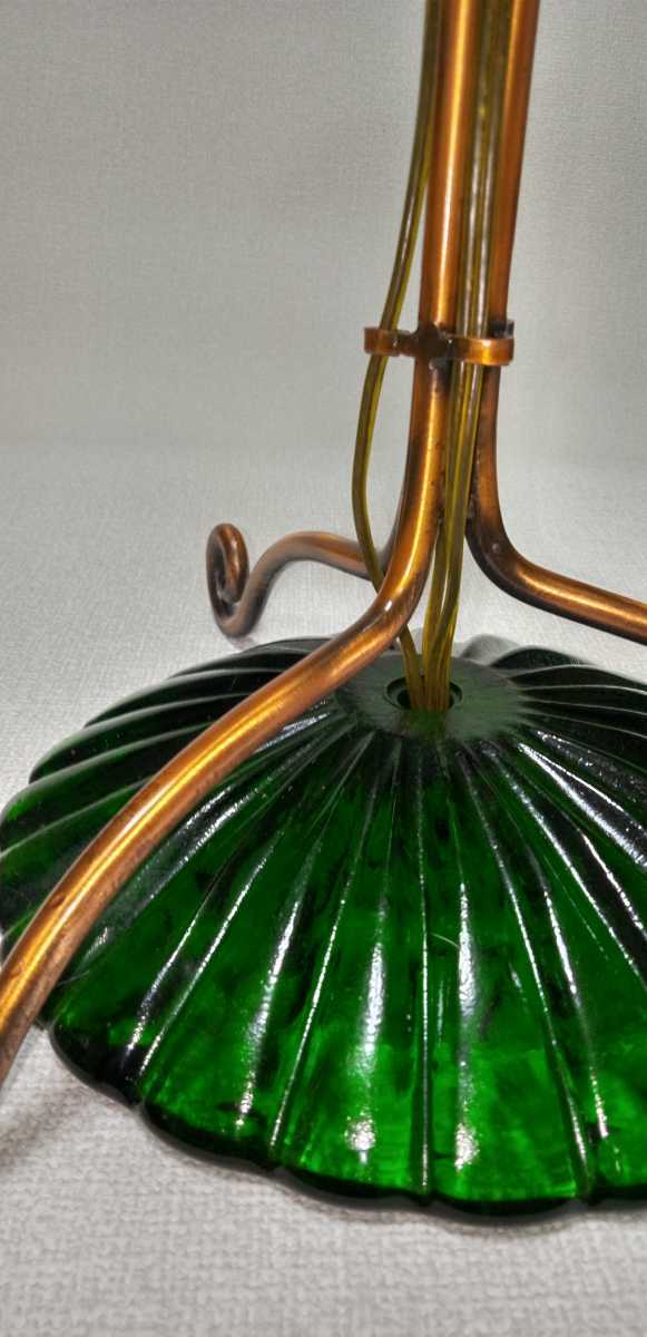  glasswork lamp made for base green color 