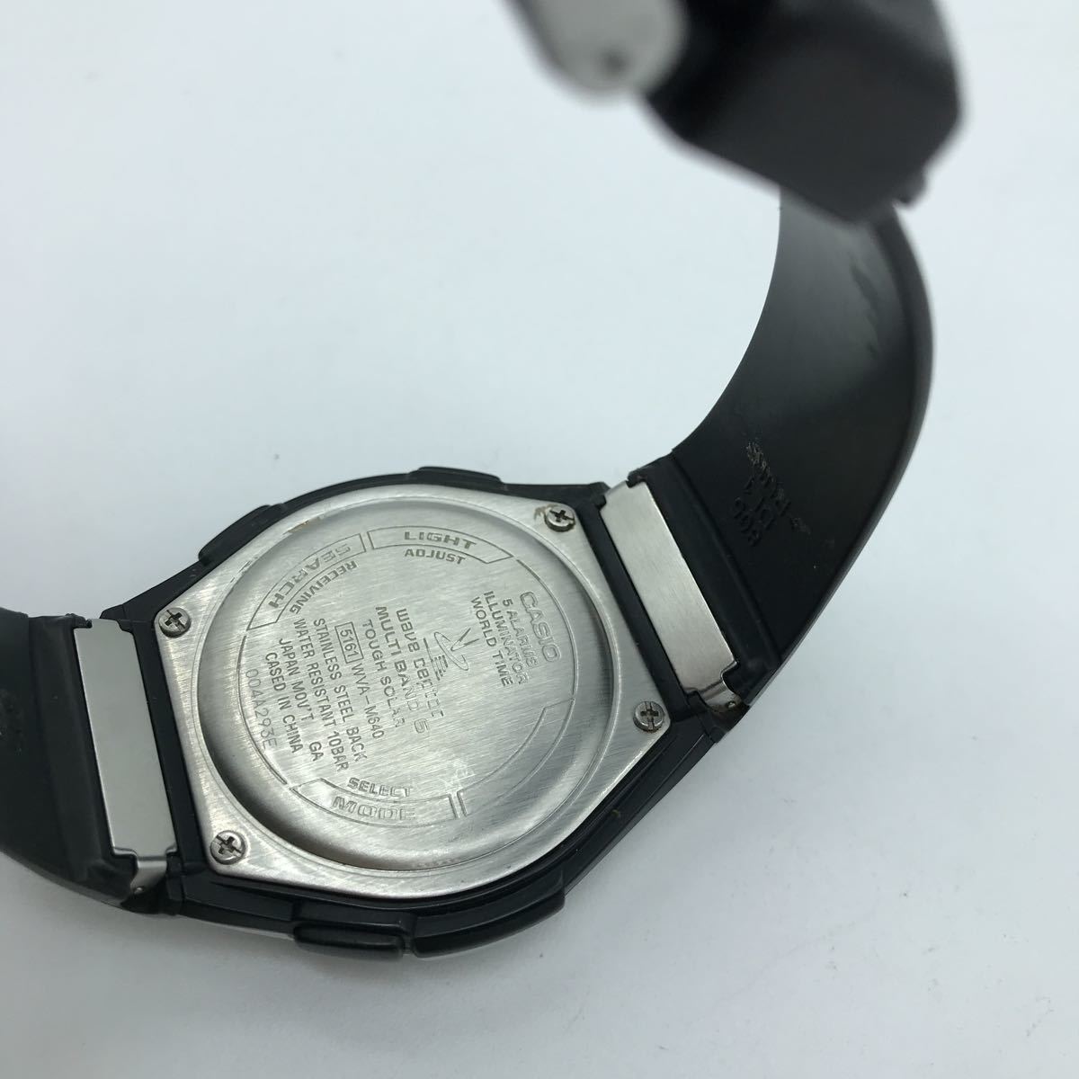 CASIO カシオ ソーラー 腕時計 WAVECEPTOR デジアナ ウェーブセプター WVA-M640 動作品_画像5