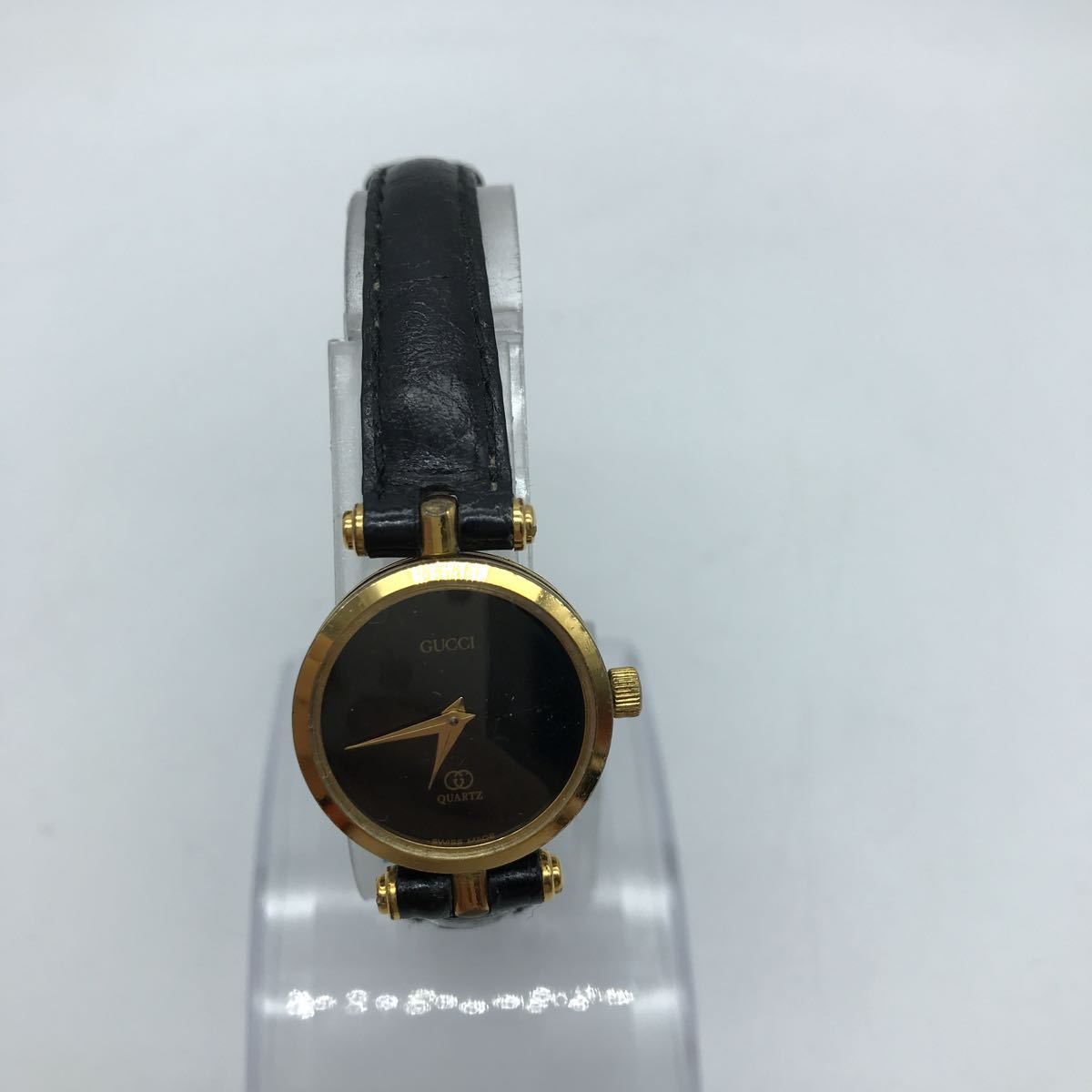 GUCCI グッチ シェリーライン 腕時計 黒文字盤 動作品 QUARTZ