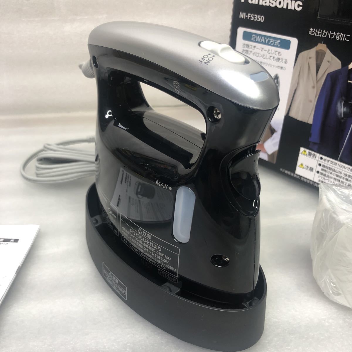 Panasonic 衣類スチーマー NI-FS350-K ブラック アイロン 通販 パナソニックPanasonic衣類スチーマーNI-FS3502014年製アイロン