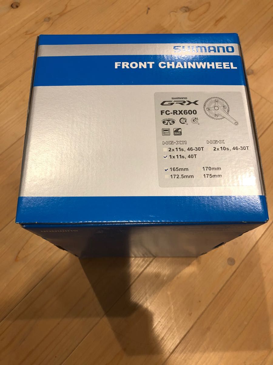 SHIMANO (シマノ) GRX FC-RX600-1 165mm 40T 11S クランクセット