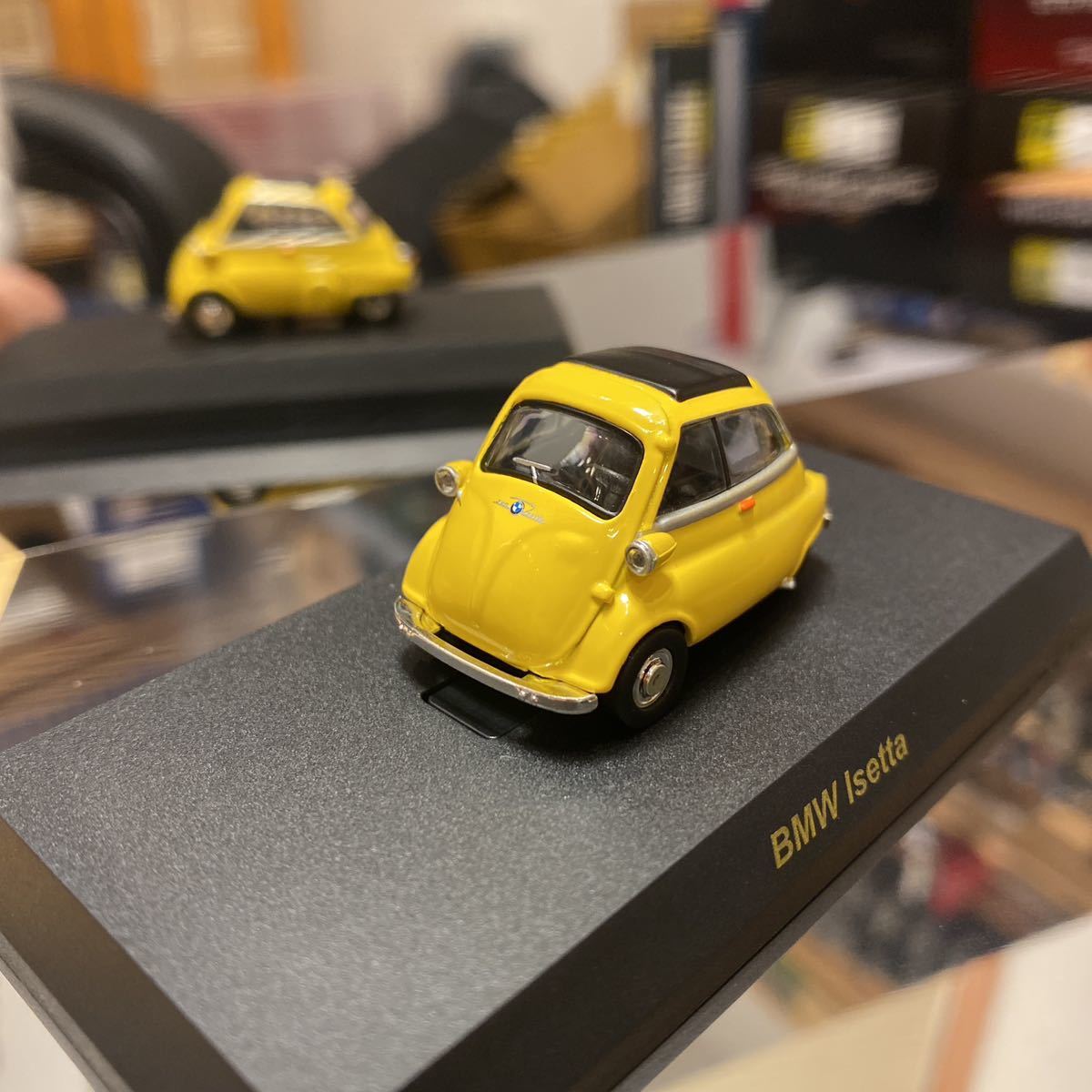 ラスト 1/64 京商 サンクス BMW & MINI イセッタ 黄 イエロー www
