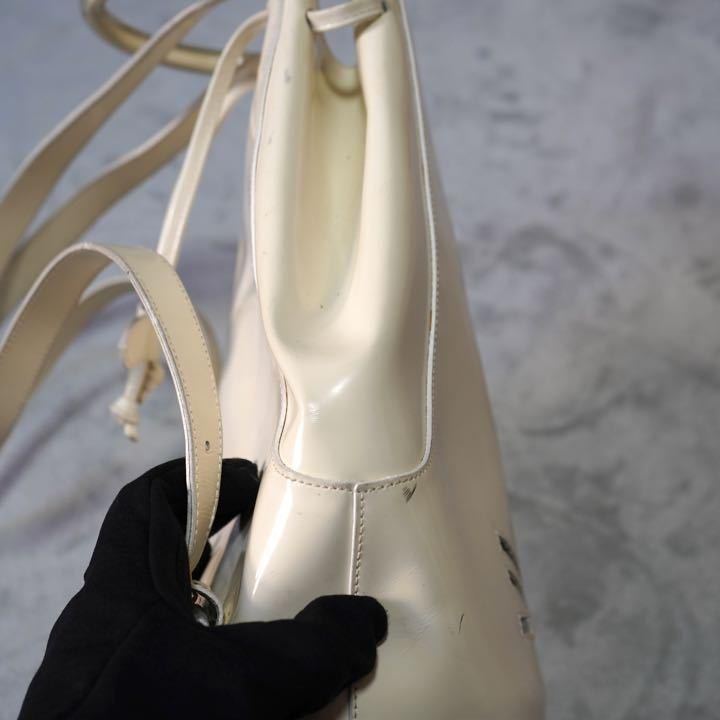 【美品】Ferragamo フェラガモ エナメル バックパック リュック2way