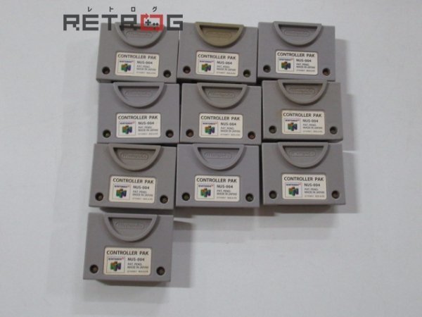 N64 コントローラーパックセット 10個 N64 ニンテンドー64の画像1
