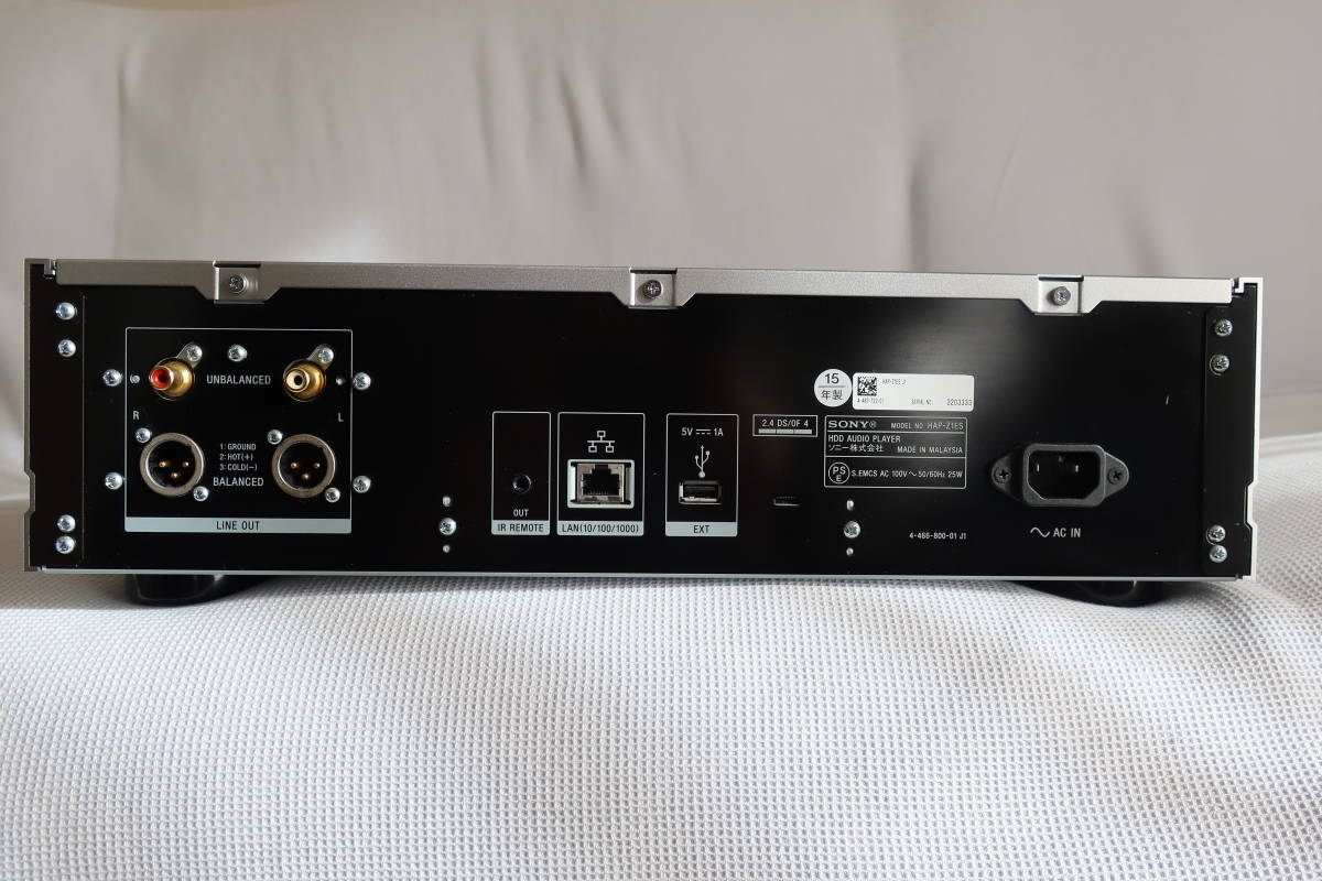 SONY ソニー HDDオーディオプレーヤー HAP-Z1ES 良品 SONY ソニー HDDオーディオプレーヤー HAP-Z1ES 良品