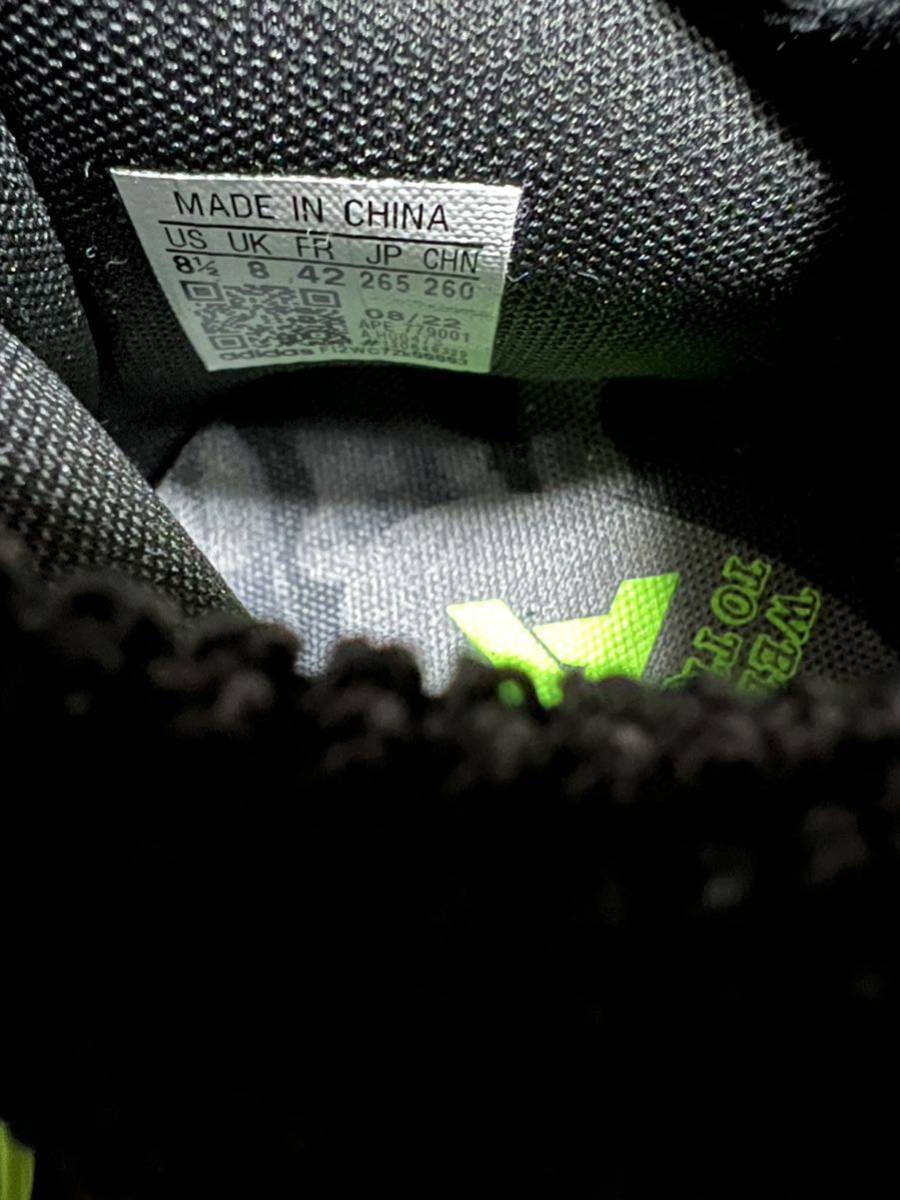 【新品未使用未着用タグ付き】adidas Trae Young 2.0 Core Black/Team Solar Green サイズ:US8.5 26.5㎝_画像4