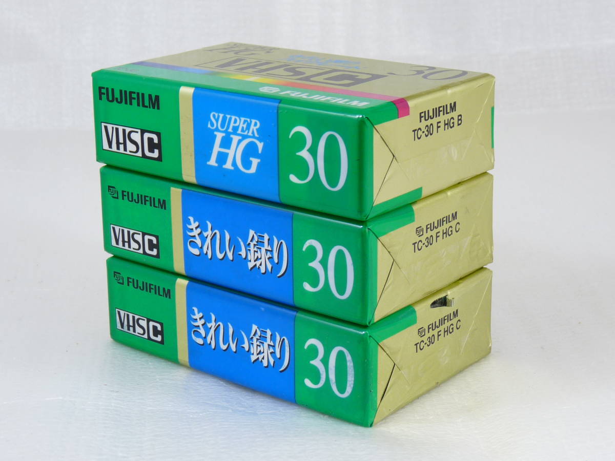 【未使用】VHS C ビデオテープ 30分ｘ3本_画像3