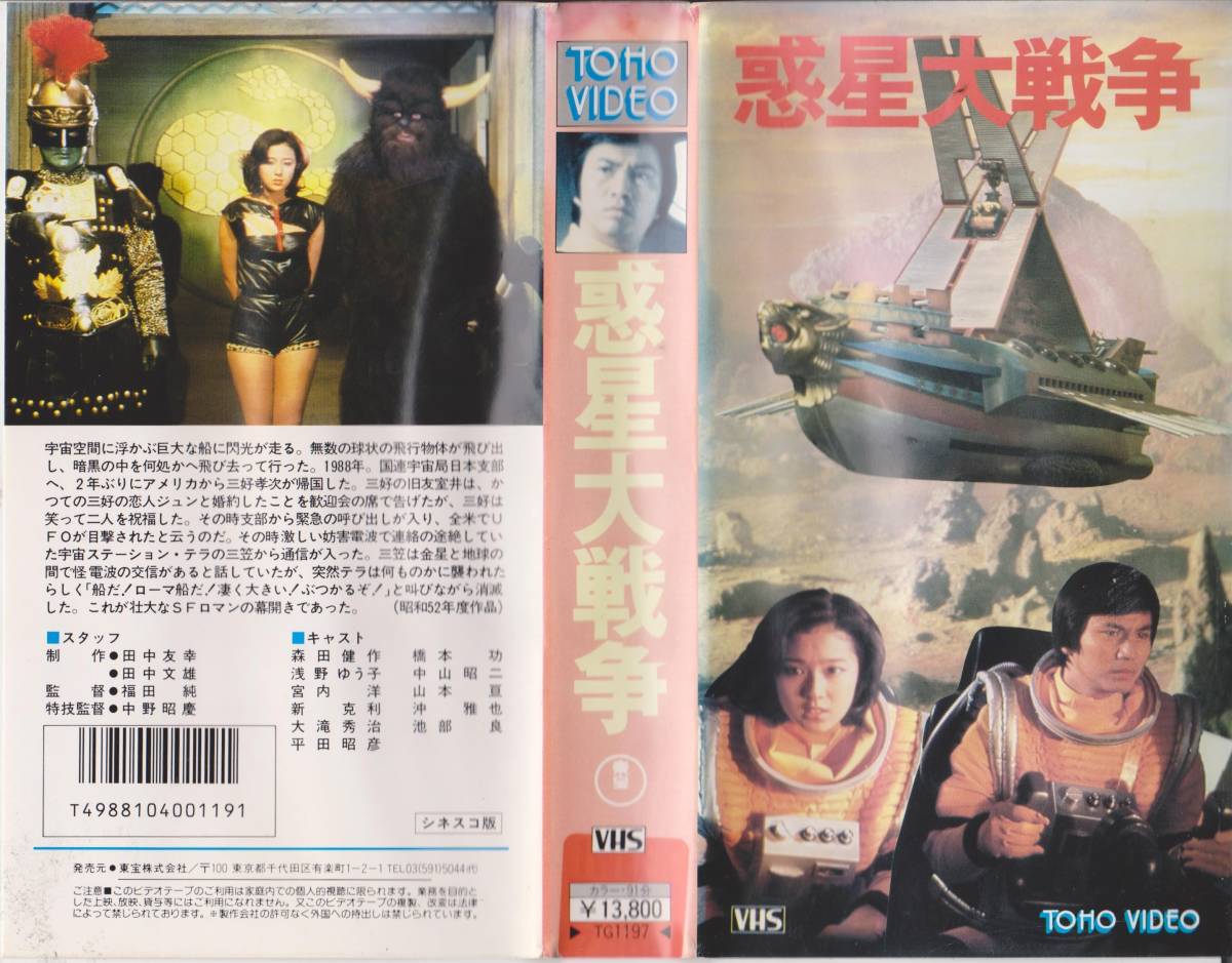 レア?VHSテープ【惑星大戦爭(zhēng)】※出演/森田健作?淺野ゆう子※【230119★38】