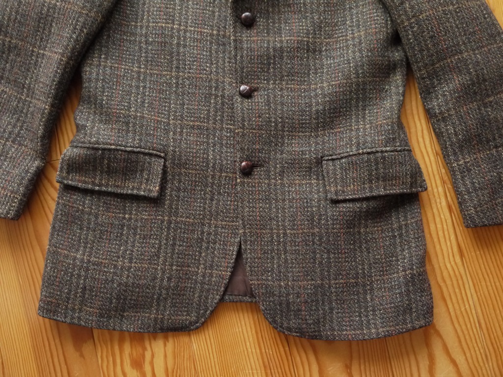 激レアサイズ 1960 1970 Dunn&Co. vintage harris tweed jacket イギリス製 英国製 ヴィンテージ ハリス ツイード ジャケット UK36SH-XSH?_画像3