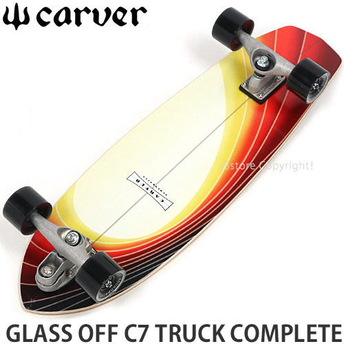 1円～ CARVER GLASS OFF C7 32 x 9.875 カーバー グラス オフ コンプリート スケートボード スケボー Raw trks [同梱不可]の画像1