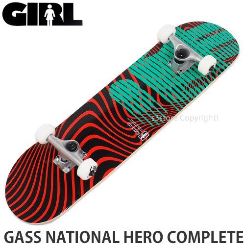 1円～ GIRL GASS NATIONAL HERO COMPLETE 7.75 x 31.125 ガール コンプリート スケートボード スケボー デッキ 板 完成品 [同梱不可]の画像1