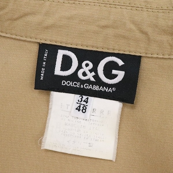 日本限定 サファリ ミリタリー ドルチェ＆ガッバーナ ◇D&G シャツ 34