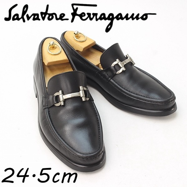 Salvatore Ferragamo フェラガモ ローファー 靴 金具ブラック