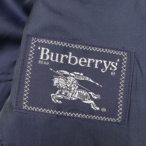 国内正規品◆BURBERRYS バーバリー ストライプ柄 ダブル スーツ チャコールブラック AB4_画像5