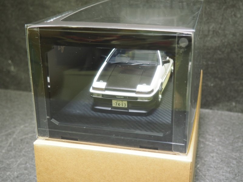 N920【現状品】IG 1/18 トヨタ スプリンタートレノ AE86 3ドア TK-Street Early Ver White イグニッションモデル ハチロクの画像2