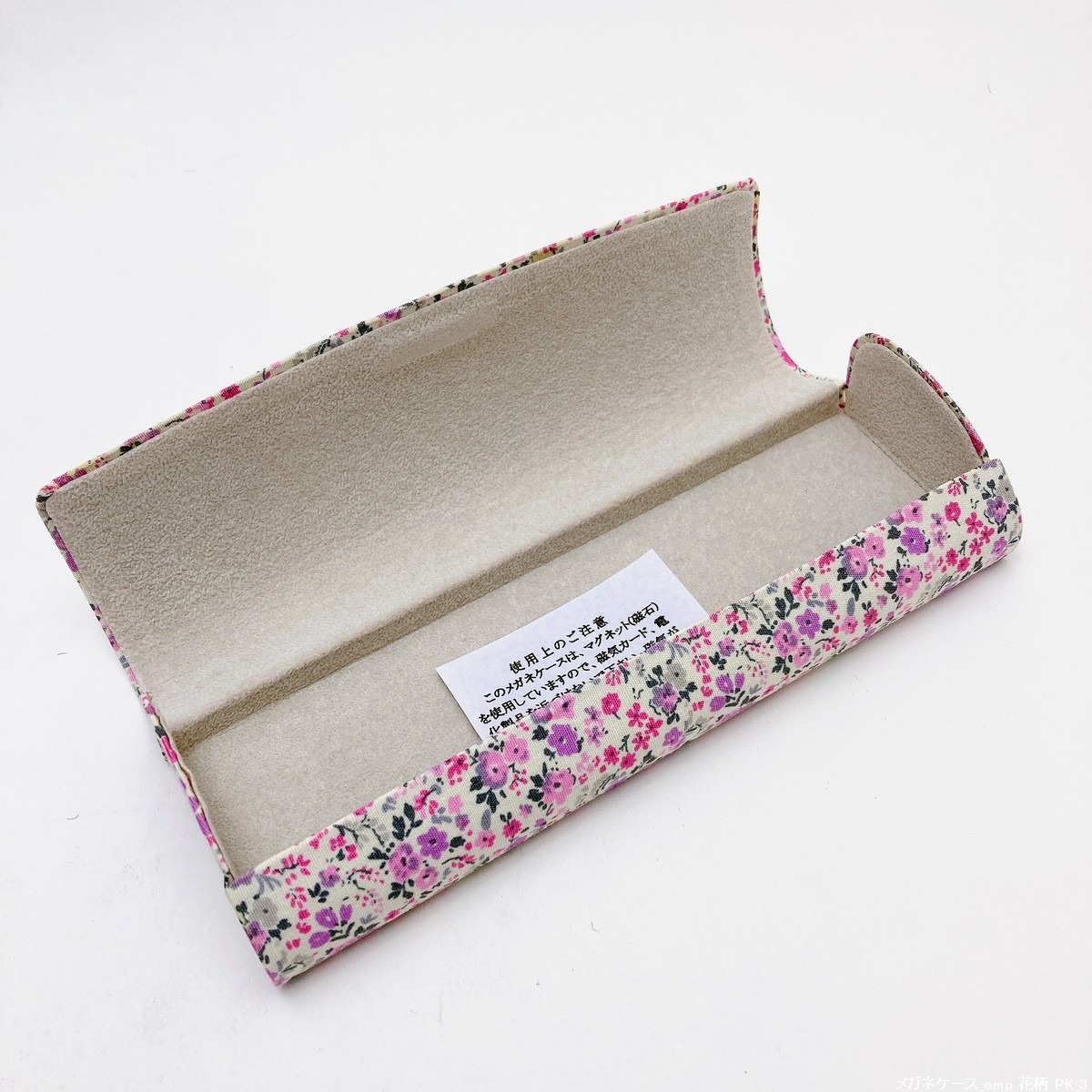 [ new goods / prompt decision / postage 230 jpy ] glasses case glasses storage compact semi-hard case lovely stylish flower rose pink No.20108-5