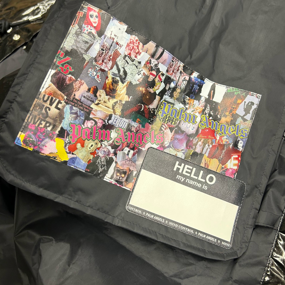 新品 サイズ1 MONCLER PALM ANGELS 8 SID ロゴプリント パーカー