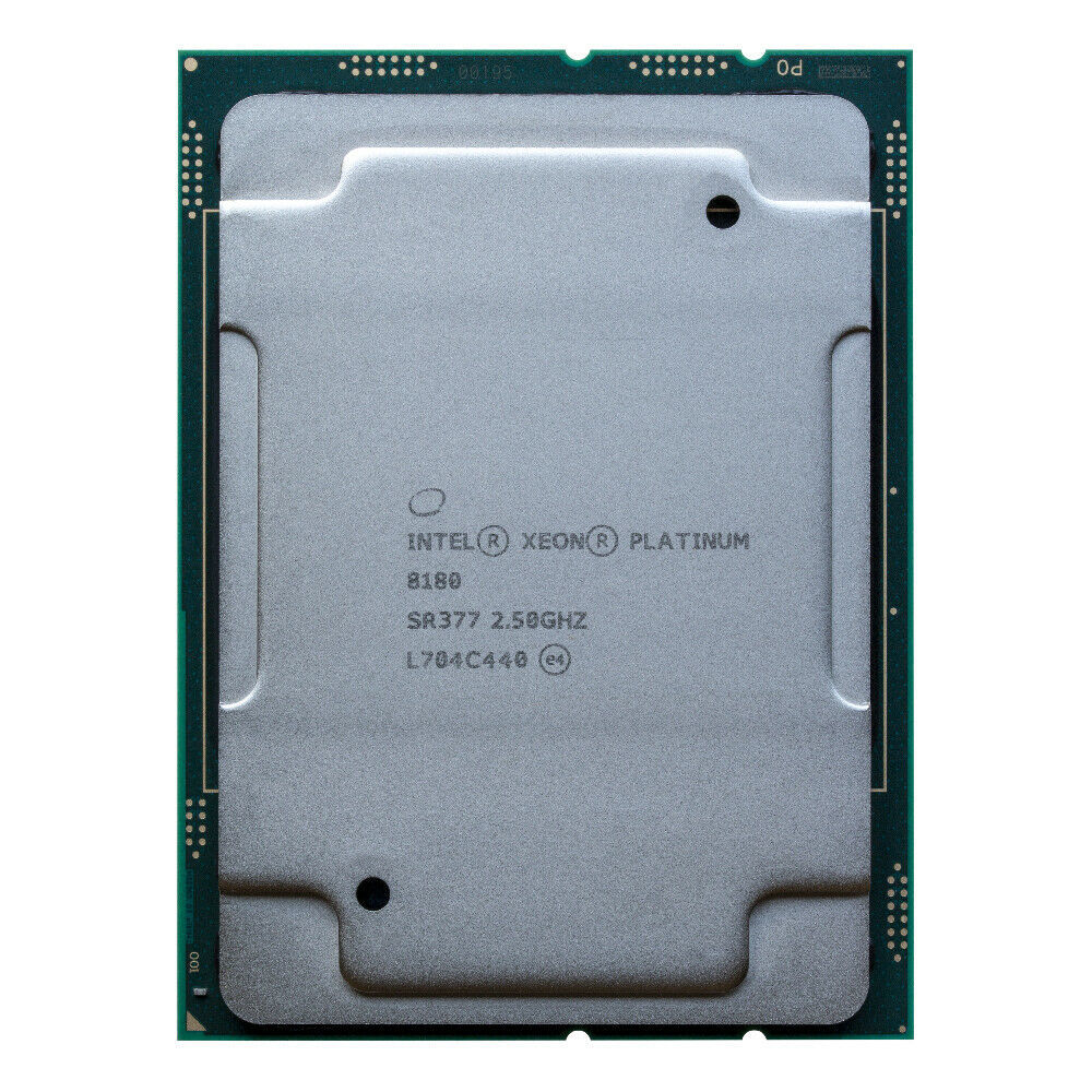 Intel Xeon Platinum 8180 SR377 28C 2.5GHz 3.2/3.8GHz 38.5MB 205W LGA3647 DDR4-2666_画像1