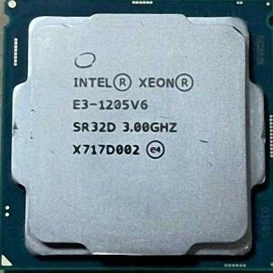 Intel Xeon E3-1205 v6 SR32D 4C 3GHz 8MB 65W LGA1151_画像1