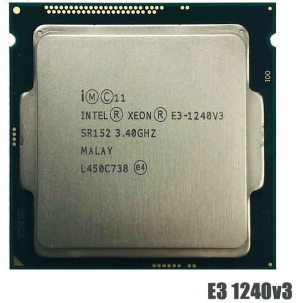2個セット Intel Xeon E3-1240 v3 SR152 4C 3.4GHz 8MB 80W LGA1150_画像1