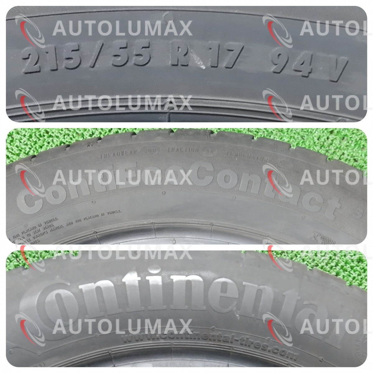 215/55R17 94V Continental ContiSportContact5 中古 サマータイヤ 2本セット 2020年製 送料無料 215/55/17 コンチネンタル U1775.J _画像4