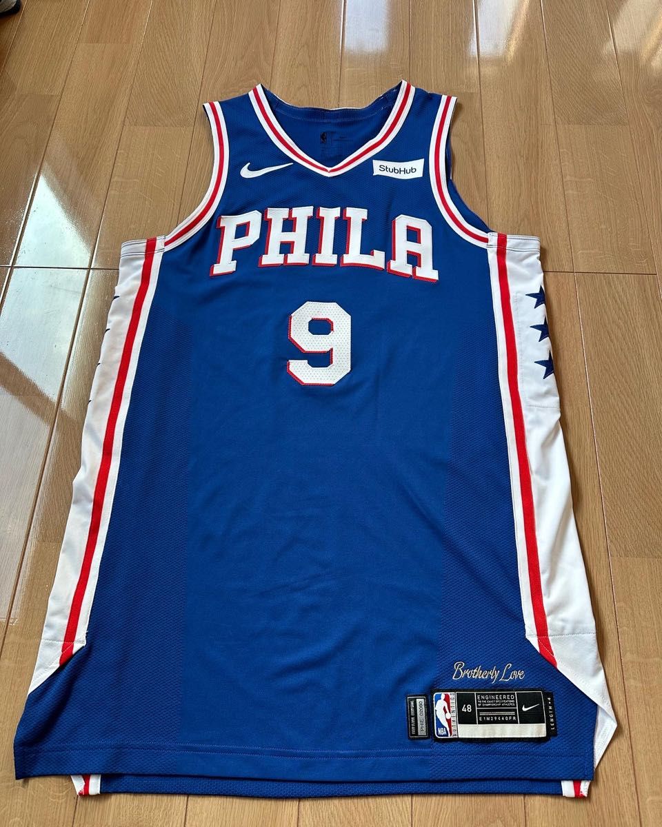 NBAフィラデルフィアセブンティシクサーズ選手支給品シューティングシャツLサイズ